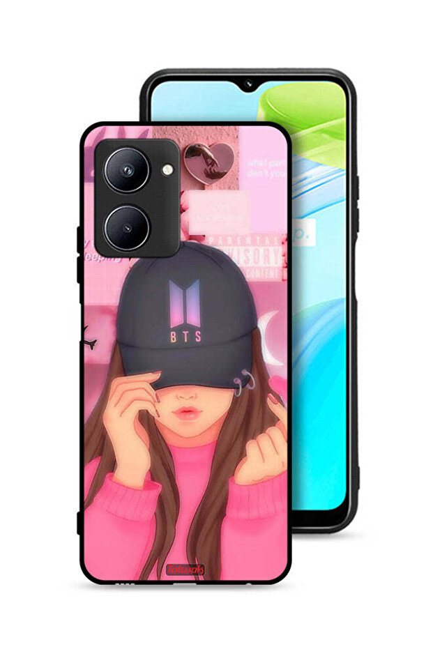 غطاء حماية Realme C33 بتصميم فتاة جذابة