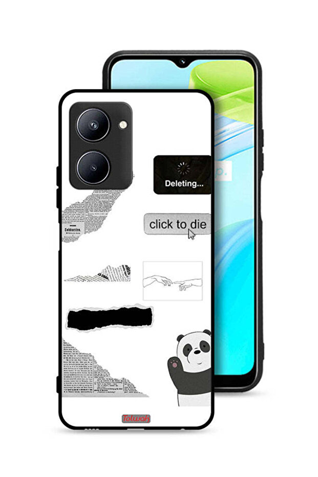 Realme C33 Protective Case Cover Panda Sticker
