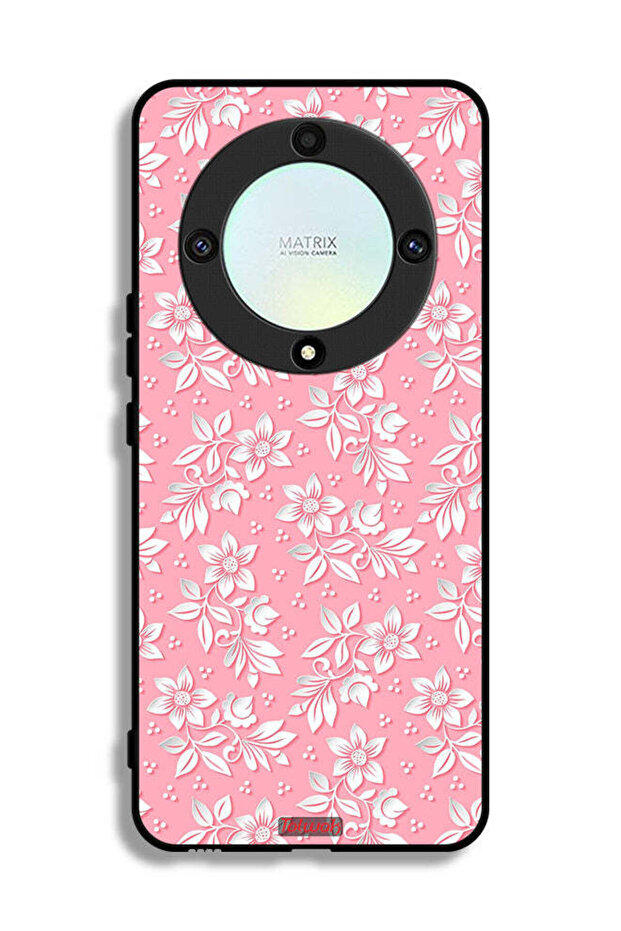 Honor X9a Protective Case Cover Flowers Background Pattern
