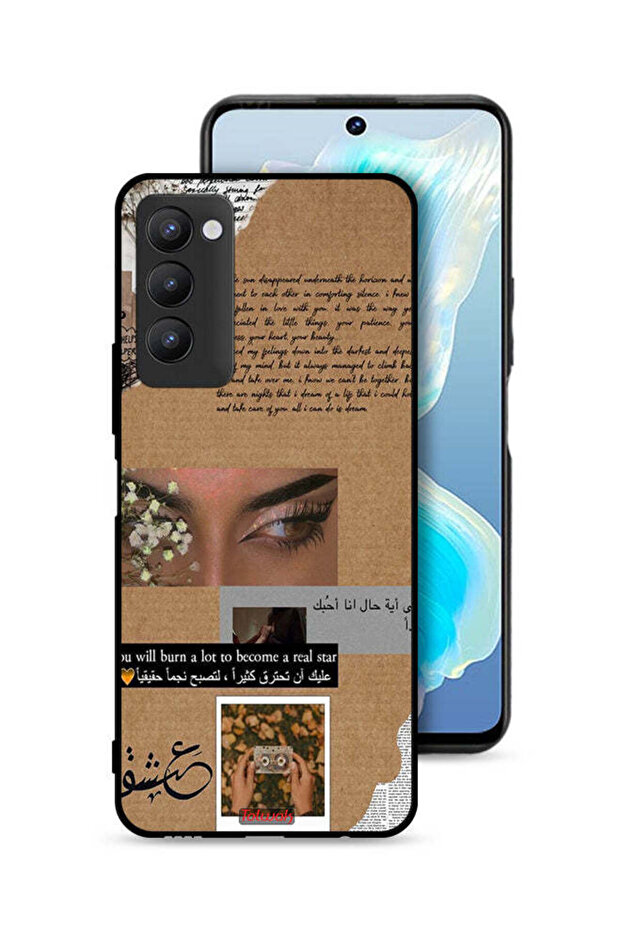Tecno Camon 18 Protective Case Cover Arabic Quote You Will Burn A Lot To Become A Real Star