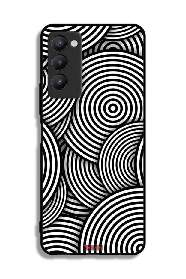 غطاء حماية لهاتف تكنو كامون 18 بنمط دوائر وهمية - 2