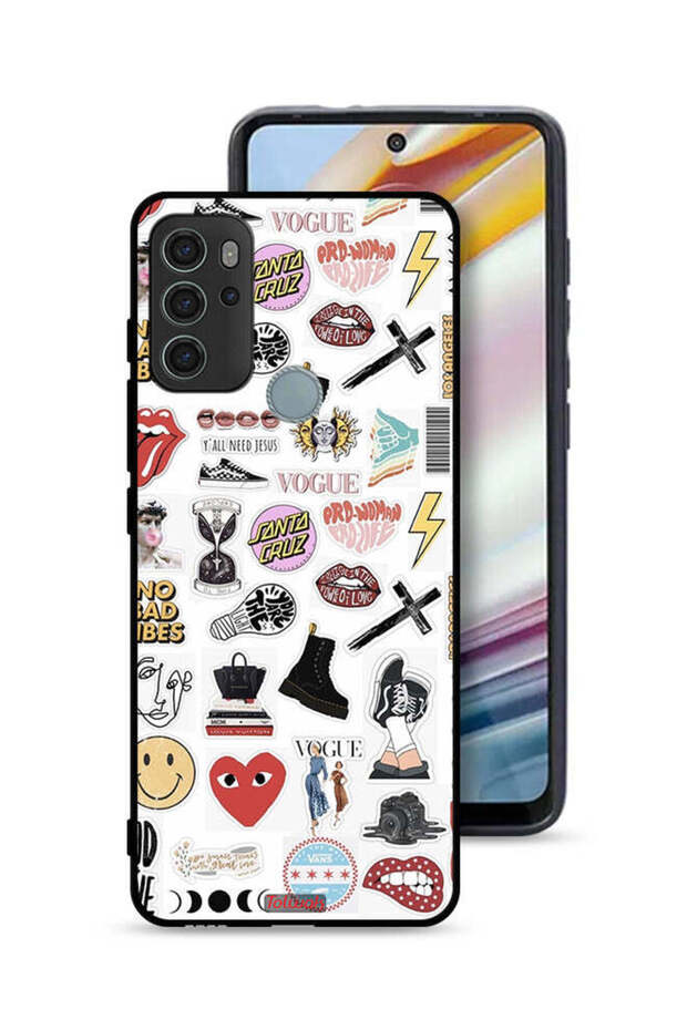 Motorola Moto G60S Protective Case Cover No Bad Vibes Stickers