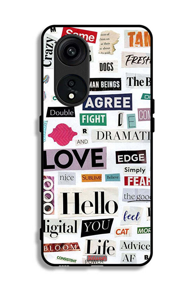 Oppo Reno 8T 5G Protective Case Cover Short Quotes Stickers