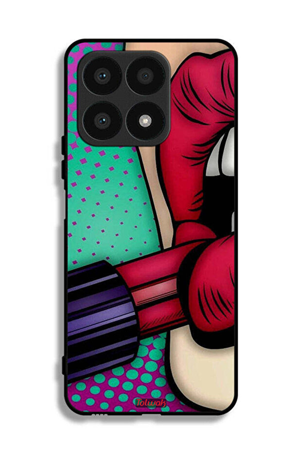 Honor X8a Protective Case Cover Lipstick