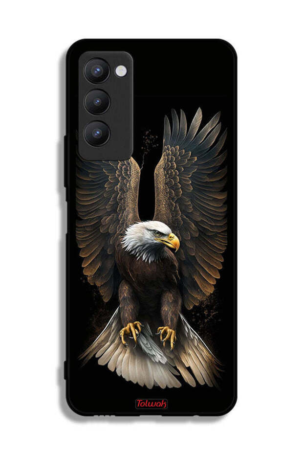 غطاء حماية لهاتف تكنو كامون 18 بتصميم أجنحة نسر منتشرة - 2