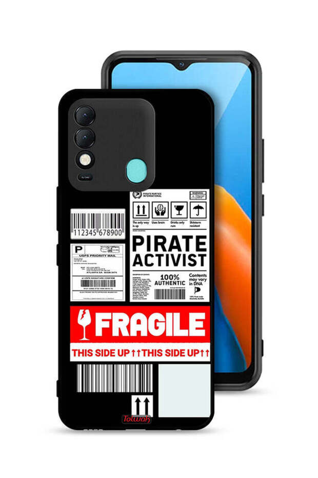 غطاء حماية لهاتف Tecno Spark 8 - ملصق هشّ - ناشط خاص