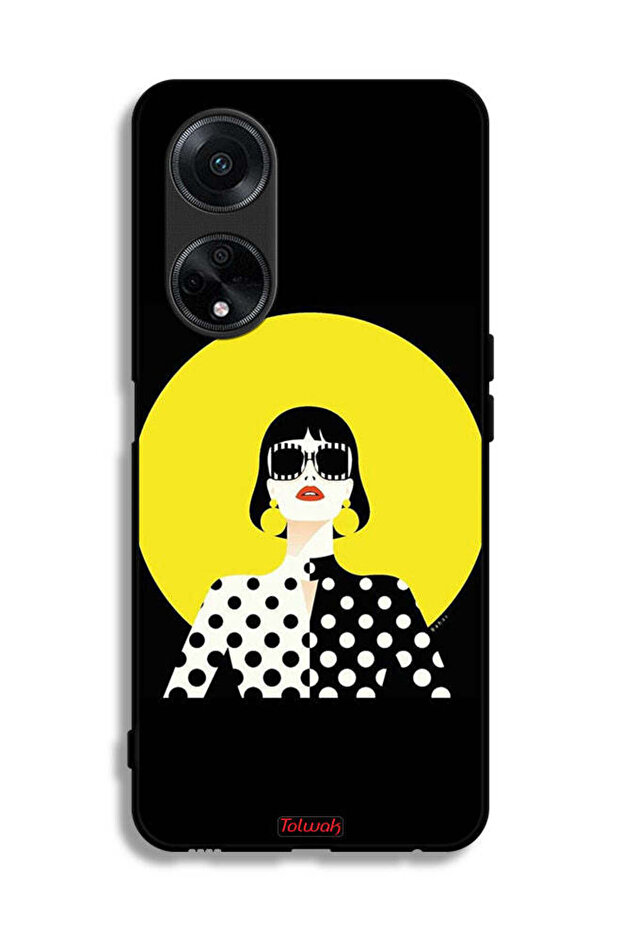 Oppo A1 5G Protective Case Cover Stylish Girl Art