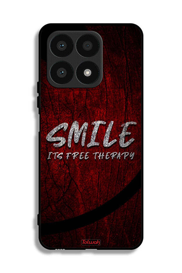 Honor X8a Protective Case Cover Smile Its Free Therapy