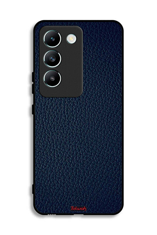 غطاء حماية جلدي بنمط مزخرف لهاتف فيفو V30 Lite 4G