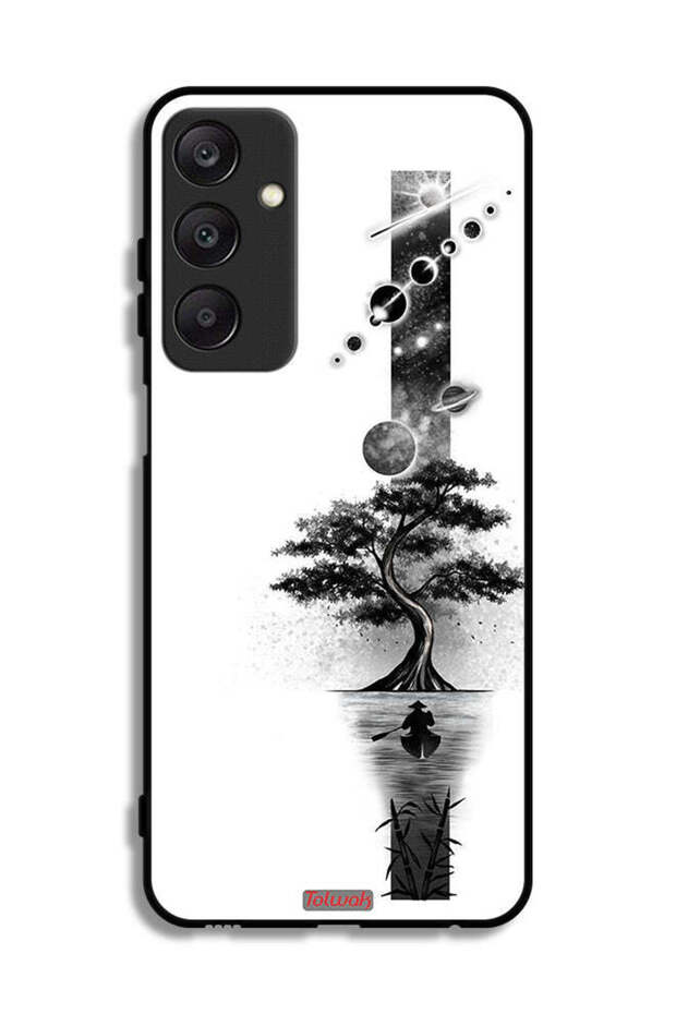 غطاء حماية لهاتف Samsung Galaxy A25 5G بتصميم فن الفضاء الأرضي