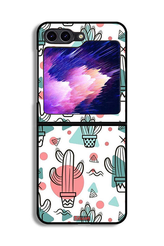 غطاء حماية لهاتف Samsung Galaxy Z Flip6 بتصميم الصبار