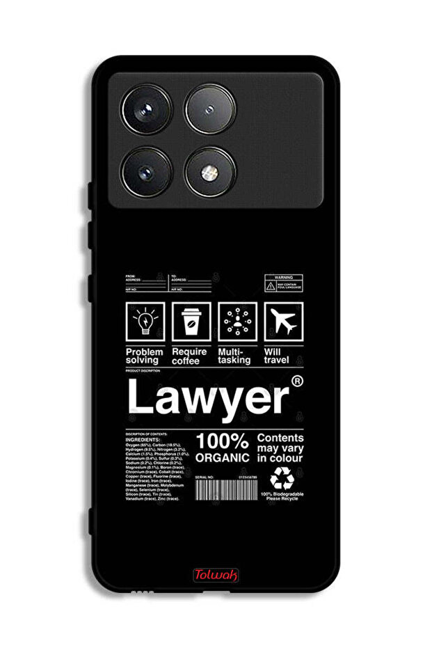 Xiaomi Poco F6 Pro Protective Case Cover Lawyer Sticker