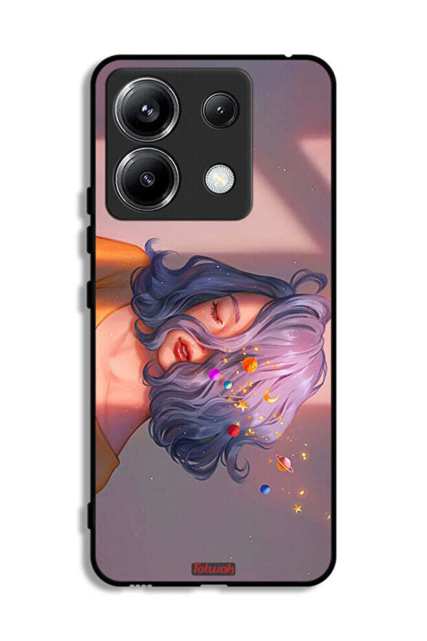 Xiaomi Redmi Note 13 Pro 5G Protective Case Cover Girl And Space Art