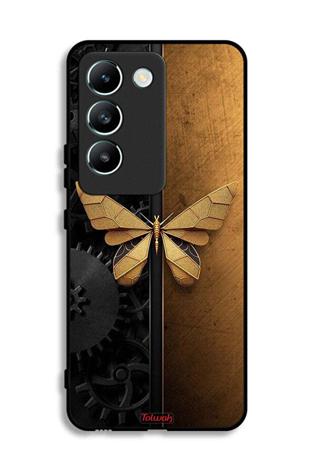 Vivo V30 Lite 4G Protective Case Cover Steel Butterfly