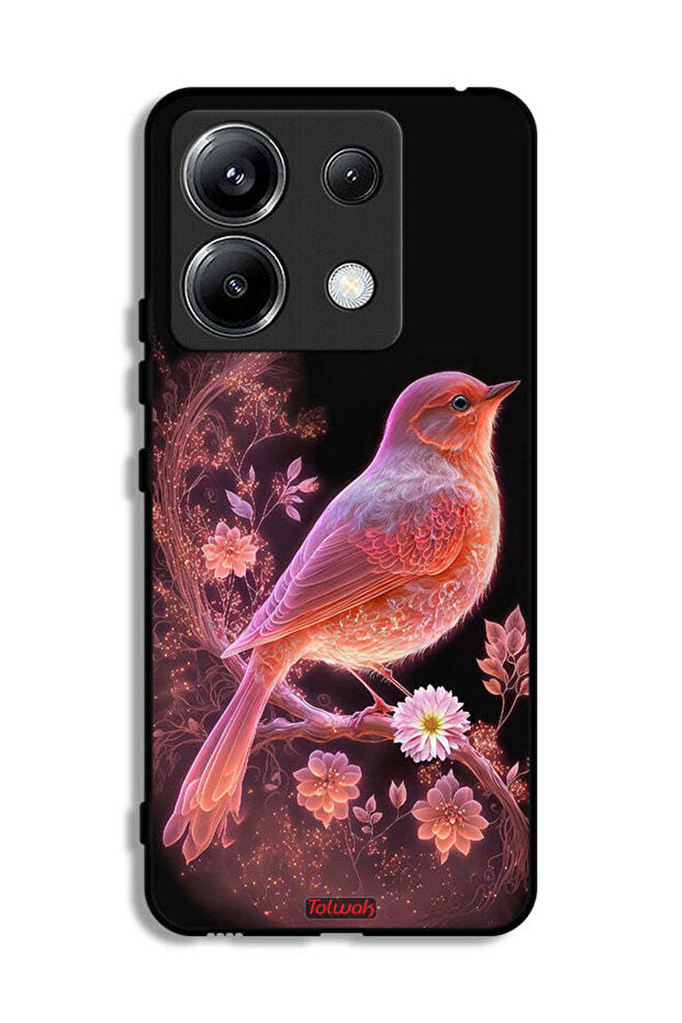 غطاء حماية لهاتف Xiaomi Poco X6 5G برسومات طيور لطيفة