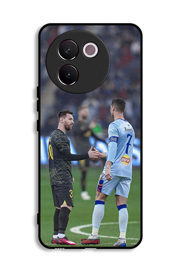 غطاء حماية لهاتف Vivo V30e 5G لميسي ورونالدو