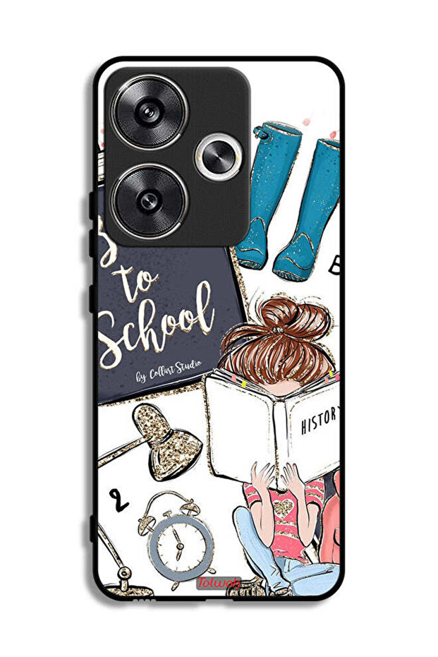 Xiaomi Poco F6 5G Protective Case Cover Back To School Girl Reading History