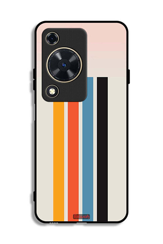 Huawei Enjoy 70 Protective Case Cover Straight Lines Pattern - 1