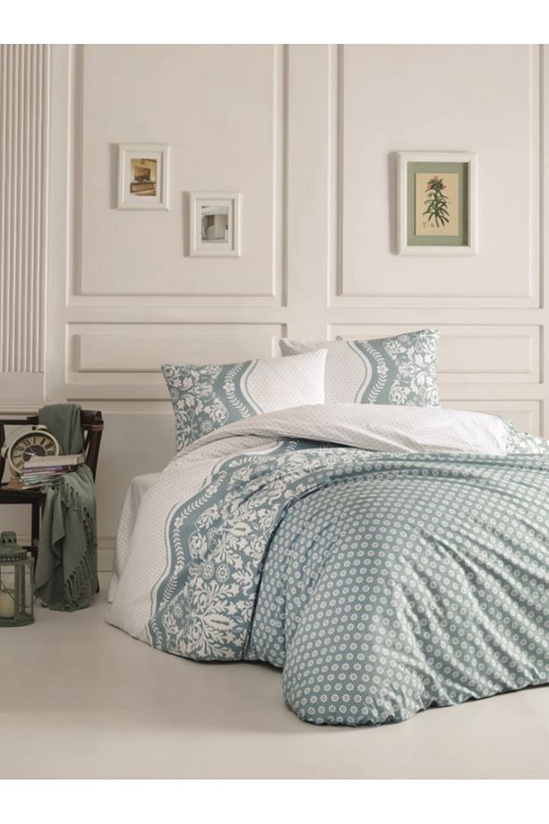 Kristal Ranforce Gray 4 Mevsim Kapitoneli Çift Kişilik Yorgan Konulabilir Nevresim Takımı 57 Tel - 1