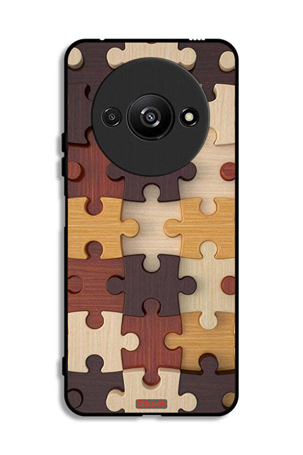 Xiaomi Redmi A3 4G Protective Case Cover Wooden Pattern