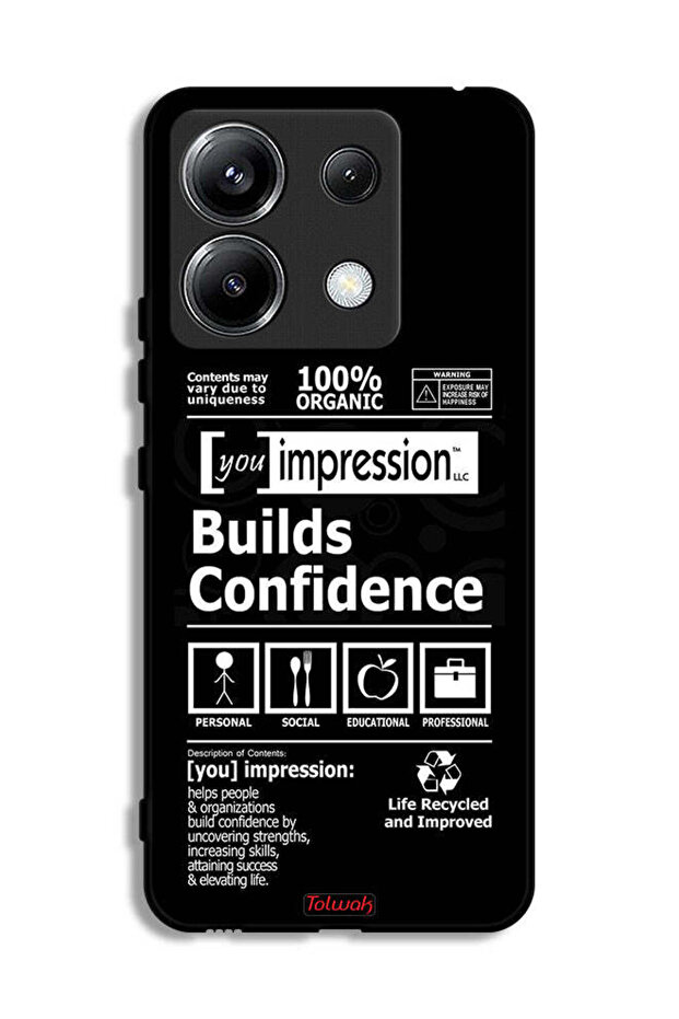 Xiaomi Poco X6 5G Protective Case Cover Builds Confidence Sticker