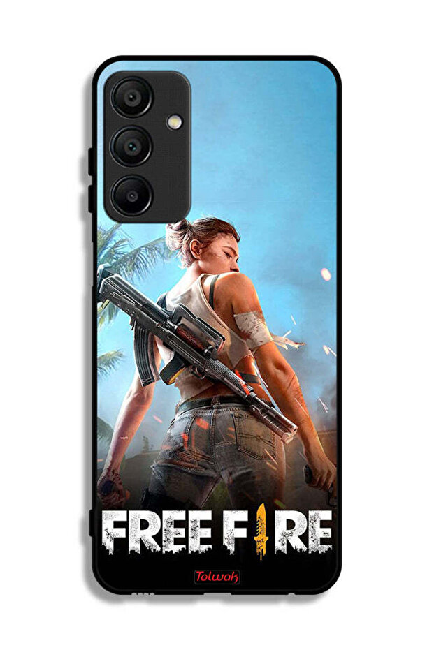 غطاء حماية لهاتف Samsung Galaxy A15 بتصميم فري فاير