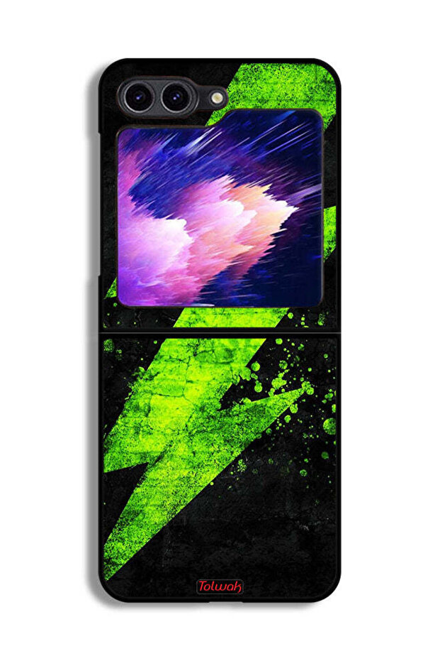 غطاء حماية لهاتف Samsung Galaxy Z Flip6 بنمط كهربائي