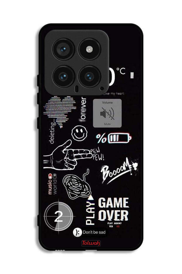 Xiaomi 14 Protective Case Cover Game Over Pew Pew