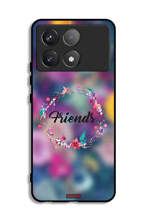 Xiaomi Redmi K70 Protective Case Cover Friends In Flowers Ring Art