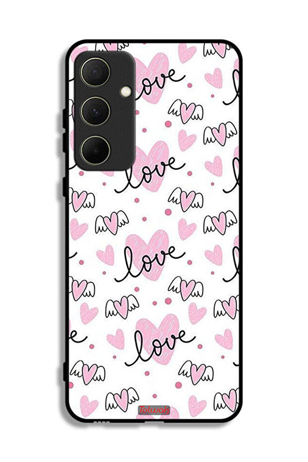 Samsung Galaxy A35 5G Protective Case Cover Love And Heart Art Pattern