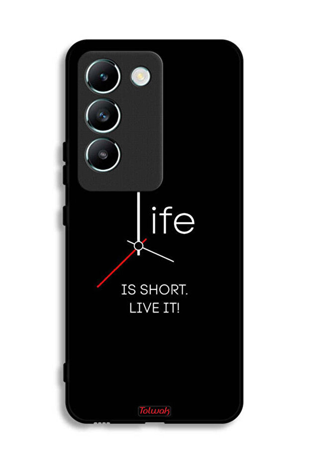 Vivo V30 Lite 4G Protective Case Cover Life Is Short Live It