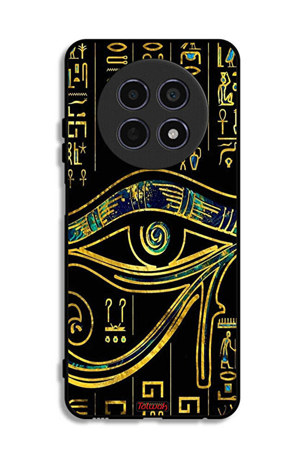 غطاء حماية لهاتف Realme 12x 5G بتصميم عين فنية