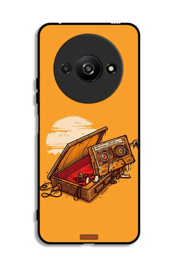 Xiaomi Redmi A3 4G Protective Case Cover Cassette And Tape Art