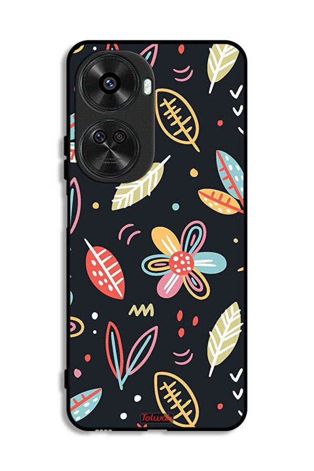 Huawei nova 11 SE Protective Case Cover Flowers And Leaves Abstract Art