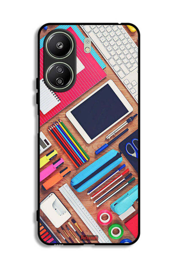 Xiaomi Redmi 13C Protective Case Cover Girl Hobby Desk