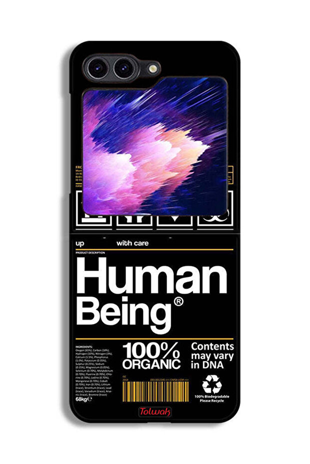 غطاء حماية لهاتف Samsung Galaxy Z Flip6، ملصق إنسان
