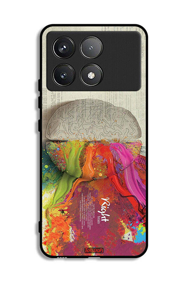 Xiaomi Redmi K70 Pro Protective Case Cover Abstract Brain Science Artwork