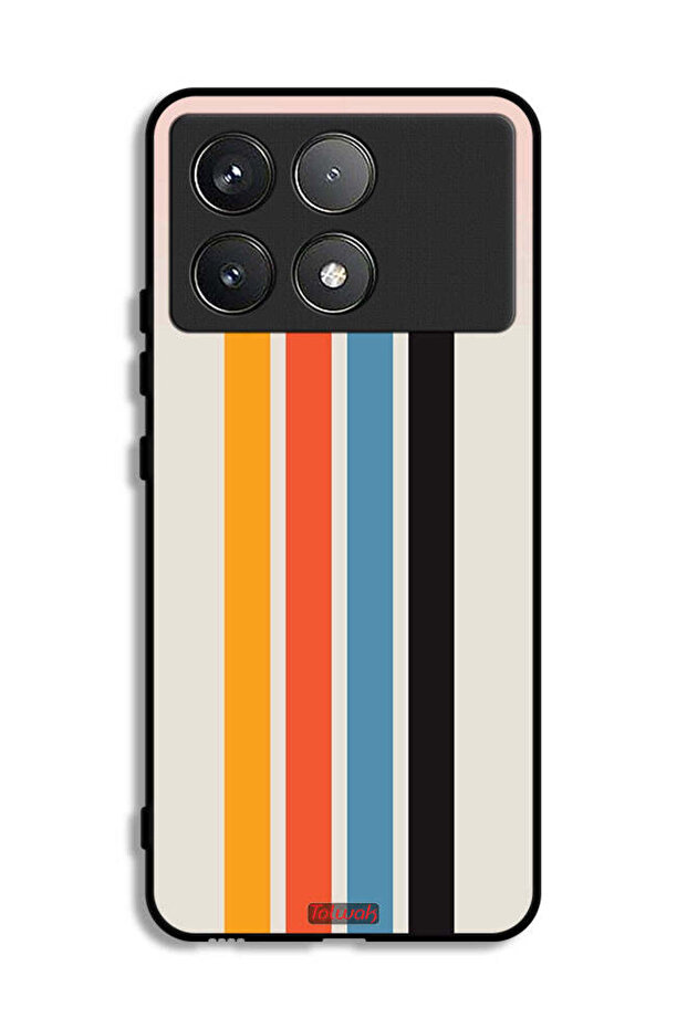 Xiaomi Poco F6 Pro Protective Case Cover Straight Lines Pattern