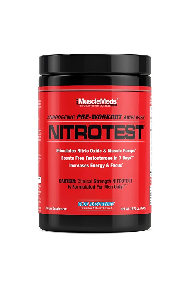 Nitrotest, Blue Raspberry, 474g, 30 Servings