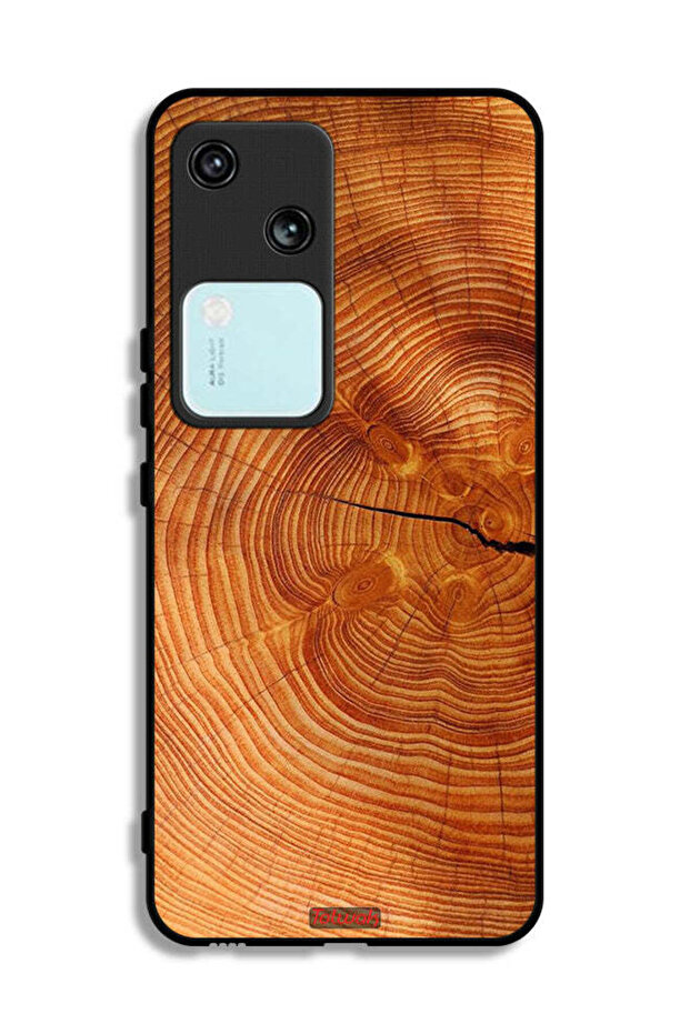 Vivo V30 5G Protective Case Cover Crack Wood