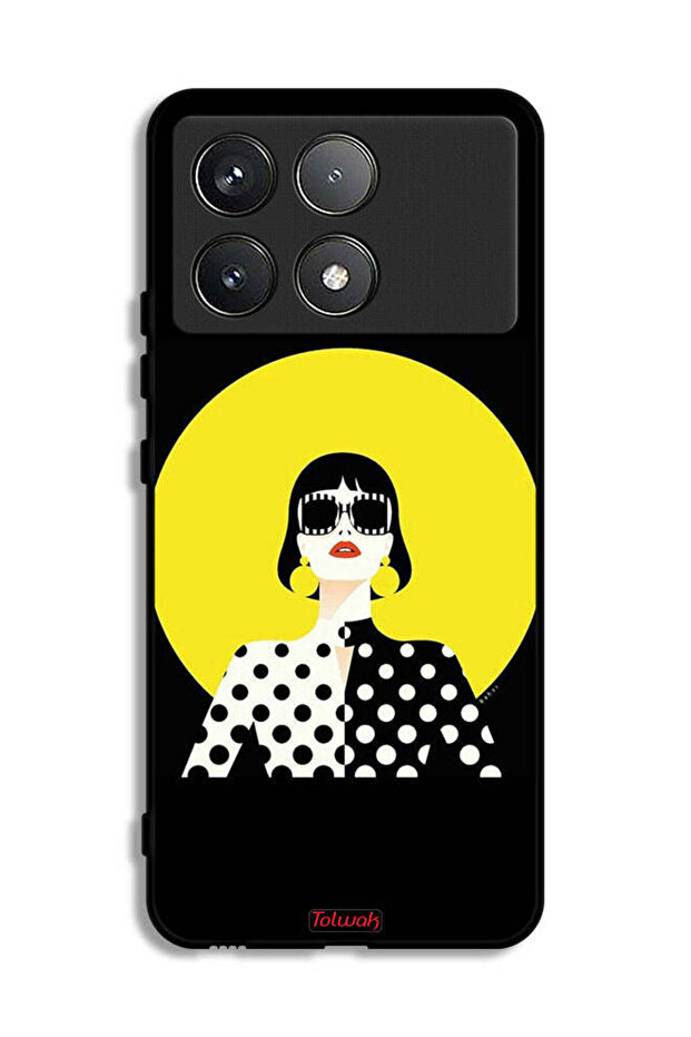 Xiaomi Poco F6 Pro Protective Case Cover Stylish Girl Art