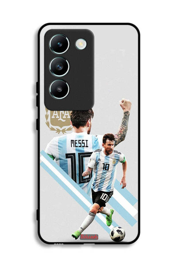 غطاء حماية لهاتف Vivo V30 Lite 4G برسومات ليو ميسي