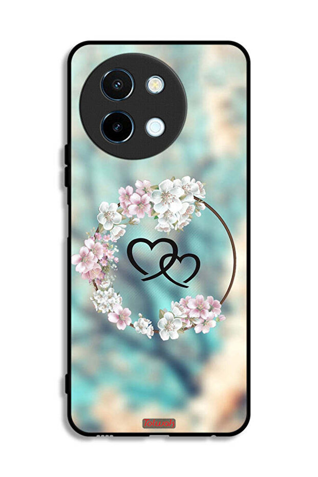 Vivo Y38 5G Protective Case Cover Hearts In Ring Art