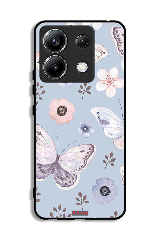 Xiaomi Redmi Note 13 Pro 5G Protective Case Cover Butterflies And Flowers