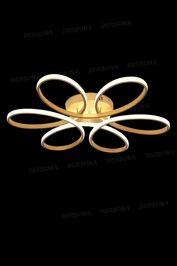 Sayra Eskitme (60 cm) Tek Renk Modern Plafonyer Led Avize - 4