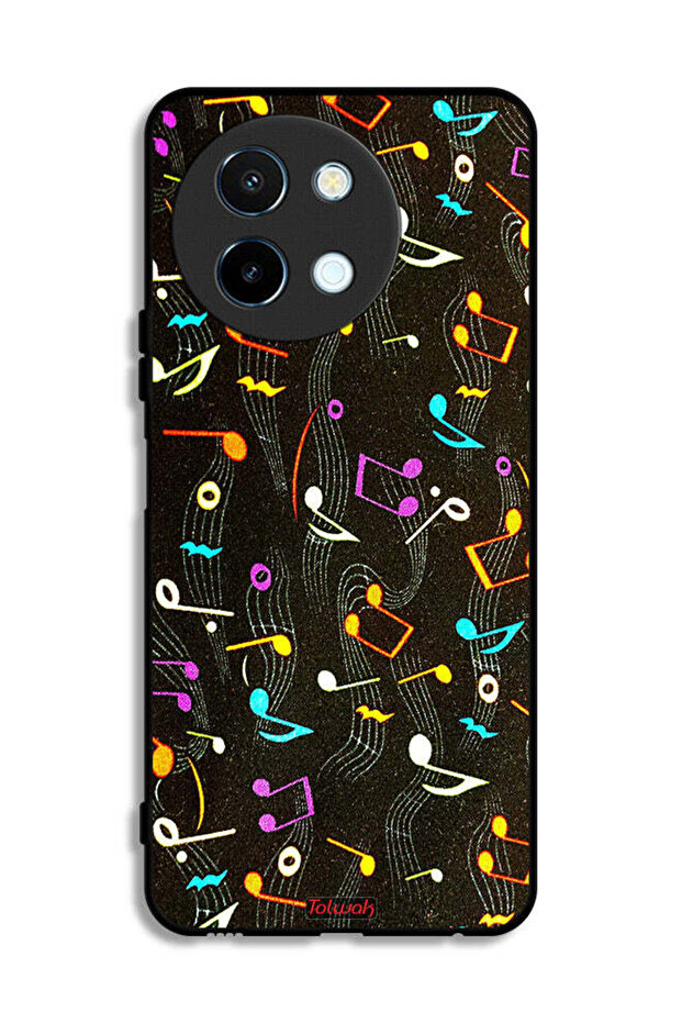 Vivo Y38 5G Protective Case Cover Music Fabric Pattern