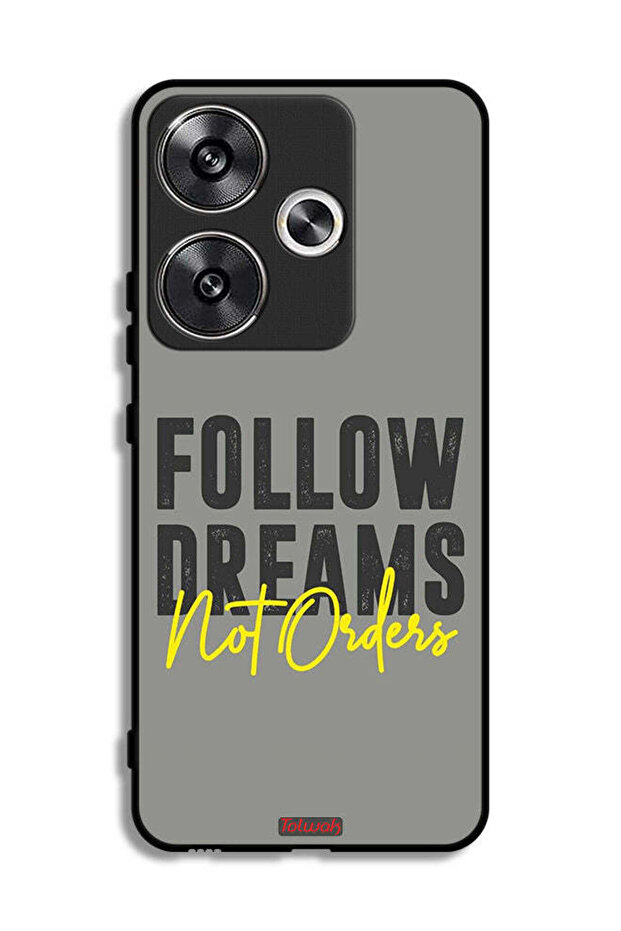Xiaomi Redmi Turbo 3 5G Protective Case Cover Follow Dreams Not Orders