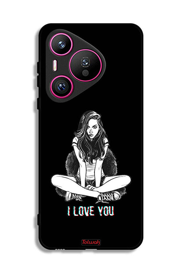Huawei Pura 70 Protective Case Cover I Love You Art