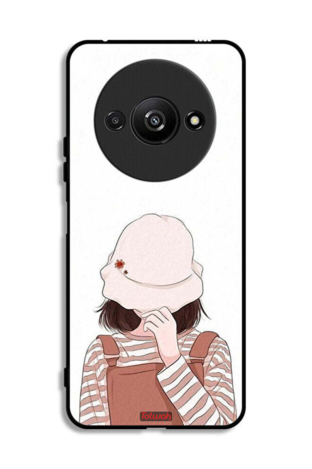 Xiaomi Redmi A3 4G Protective Case Cover Hide Face By Hat