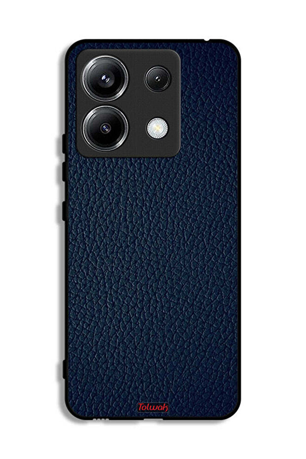 غطاء حماية جلدي بنمط لهاتف Xiaomi Poco X6 5G